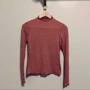 Striped Lightweight Turtleneck from Forever 21